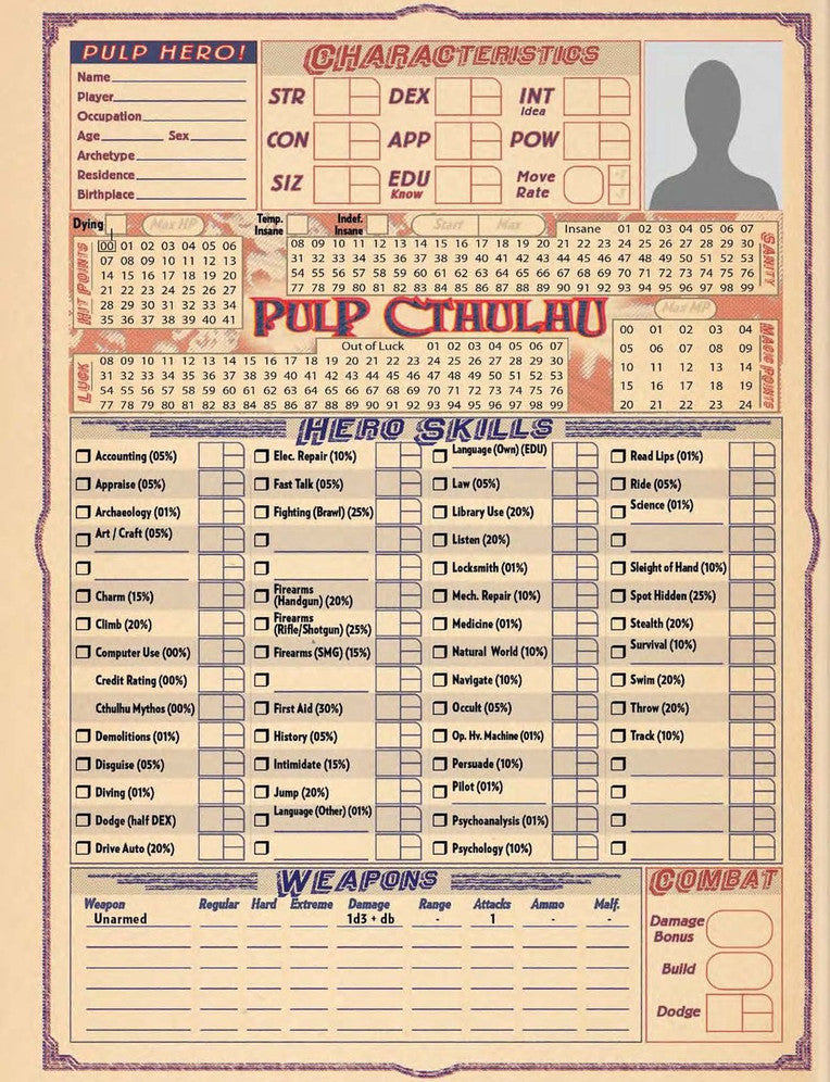 Call of Cthulhu 7E: Pulp Cthulhu