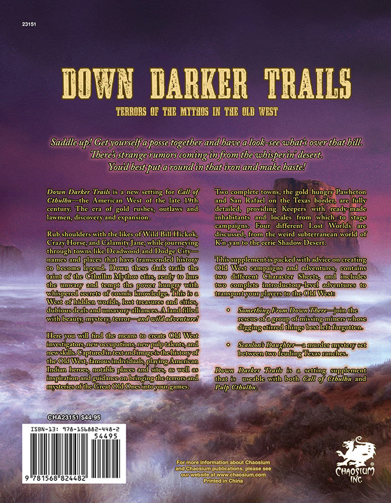 Call of Cthulhu 7E: Down Darker Trails