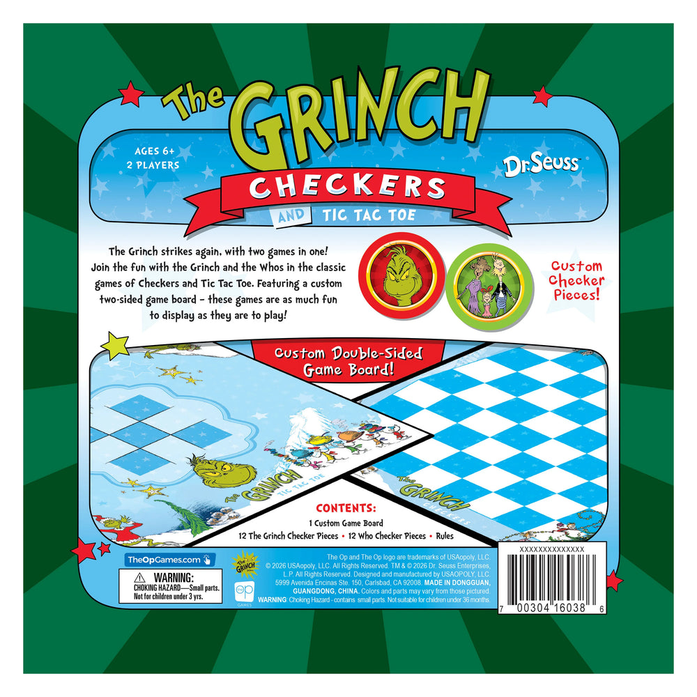 Checkers & Tic-Tac-Toe: The Grinch