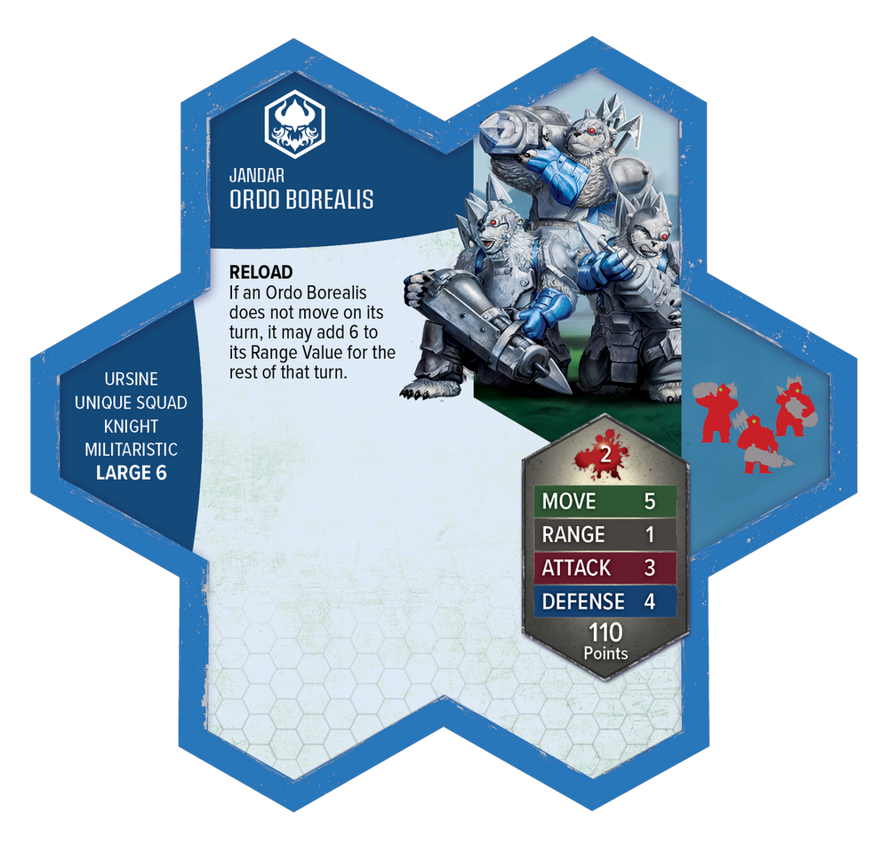 Heroscape: Rising Tide – Knight Primus Adelbern & Ordo Borealis Army Expansion
