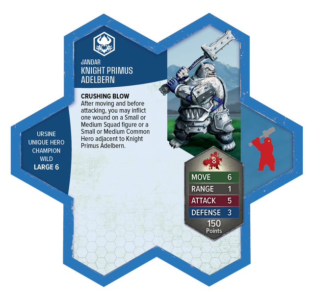 Heroscape: Rising Tide – Knight Primus Adelbern & Ordo Borealis Army Expansion