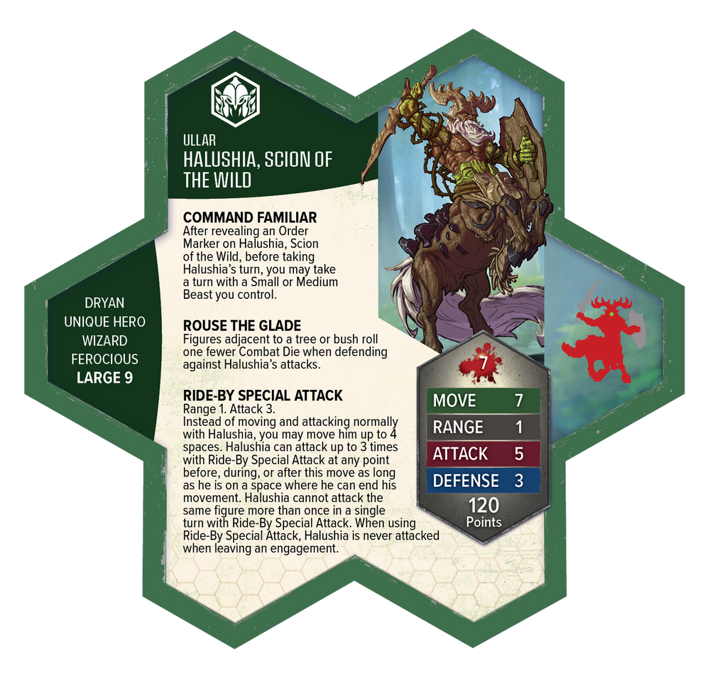 Heroscape: Rising Tide – Sonlen & Halushia, Scion of the Wild Army Expansion