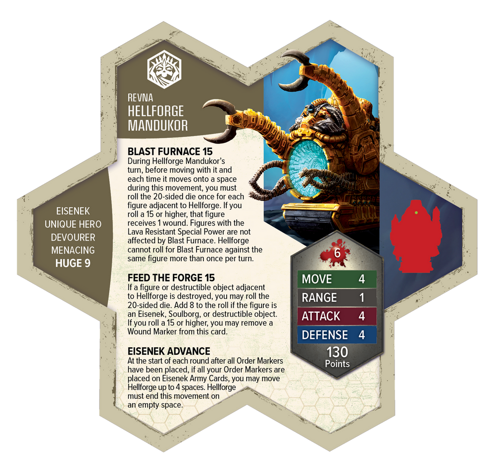 Heroscape: Rising Tide – Hellforge Mandukor Army Expansion