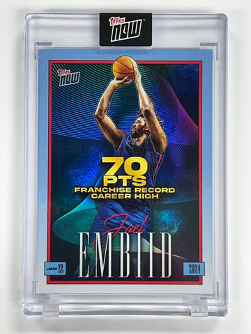 Joel Embiid 2023-24 Topps Now Basketball Card JE-1