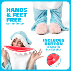 Cozy Concepts Co. - Wearable Hammerhead Shark Blanket (70" tall)