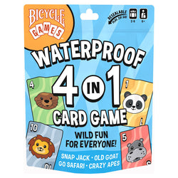 Bicycle Games: Waterproof 4-in-1 Card Games