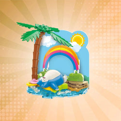 Keeppley Pokémon Tropical Beach Summer Oasis Building Block Set - Take a Nap Snorlax