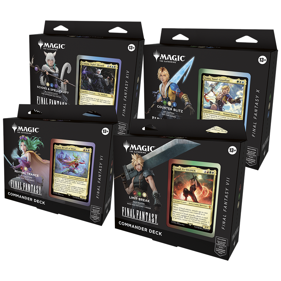 Magic Final Fantasy Commander Deck (Set of 4 Decks)