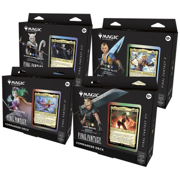 Magic Final Fantasy Commander Deck (Set of 4 Decks)