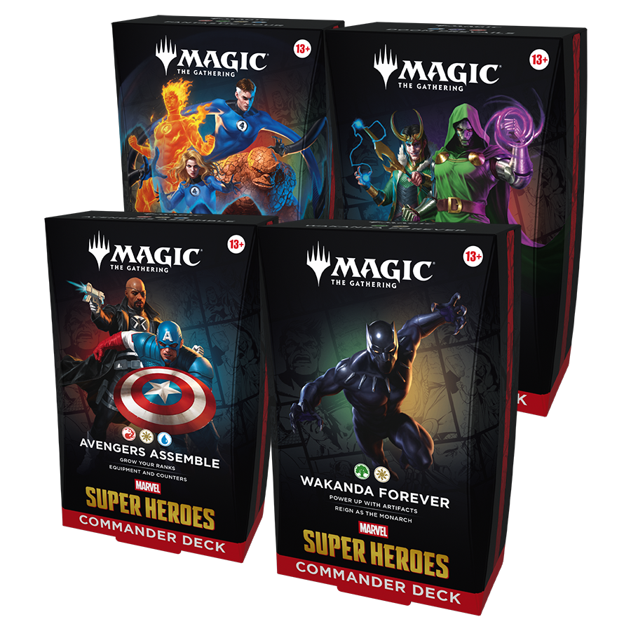 Magic Marvel Super Heroes Commander Deck - Set of 4 decks - Preorder for June 19th with possible delay