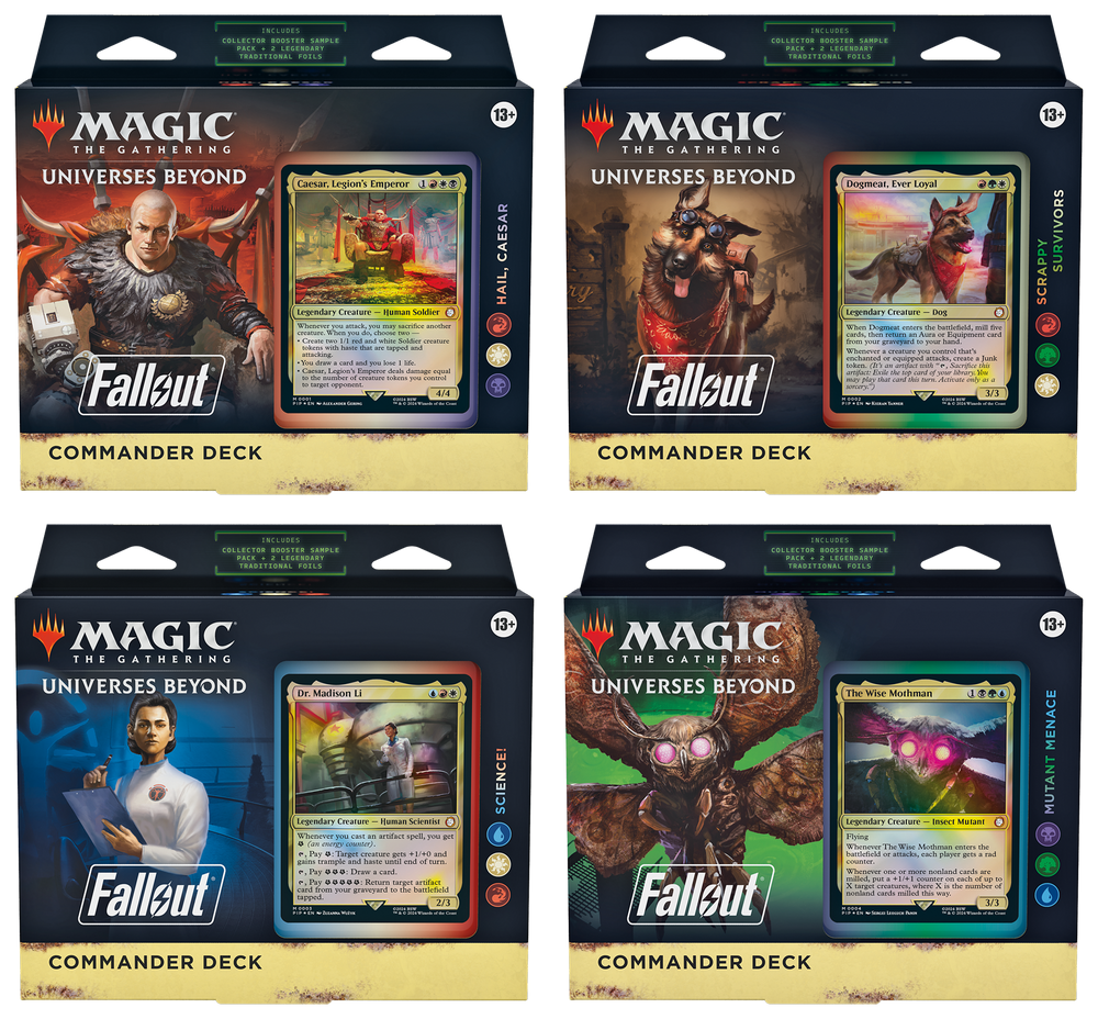 Magic Fallout Commander Deck - Set of 4 Decks
