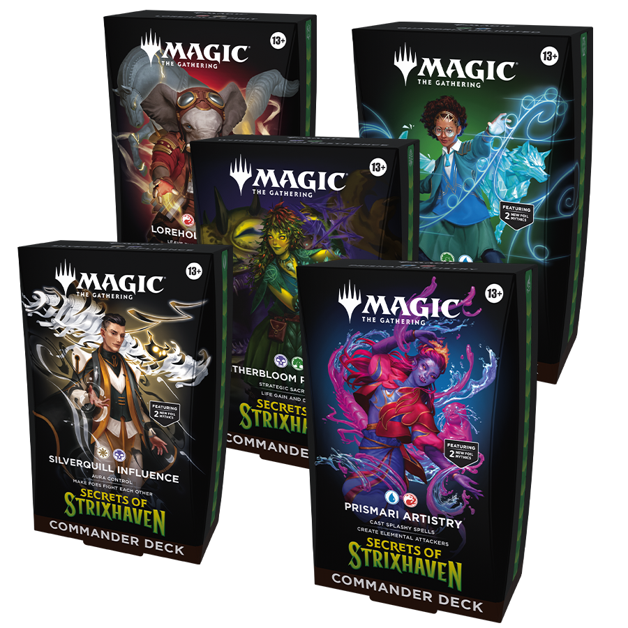 Magic Secrets of Strixhaven Commander Deck (Set of 5 Decks) - Preorder for April 17th