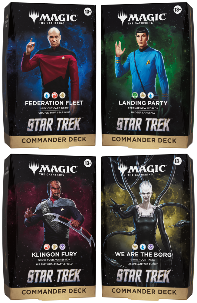 Magic Star Trek Commander Deck - Set of 4 decks - Pre-Order for November 6th