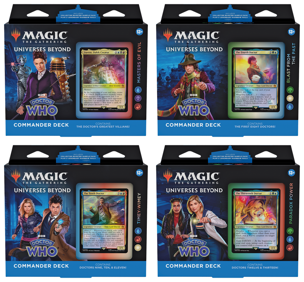 Magic Universes Beyond: Doctor Who Commander Deck - Set of 4 Decks