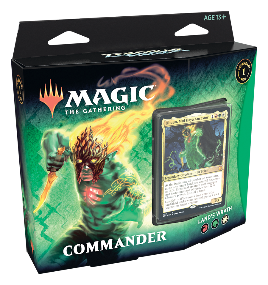 Magic Zendikar Rising Land's Wrath Commander Deck
