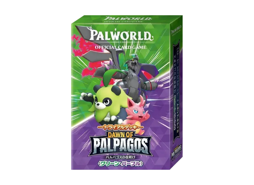 Palworld OCG Dawn of Palpagos Green Purple Trial Deck