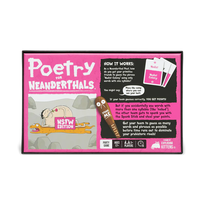 Poetry for Neanderthals: NSFW