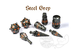 PolyHero Dice - The Warrior 8pc Dice Set