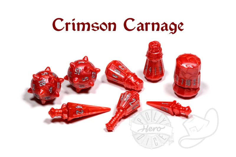 PolyHero Dice - The Warrior 8pc Dice Set