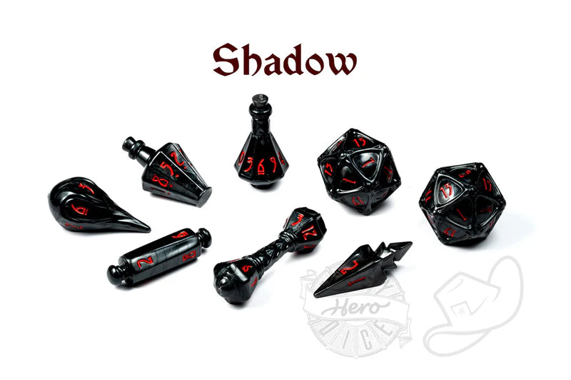 PolyHero Dice - The Wizard 8pc Dice Set