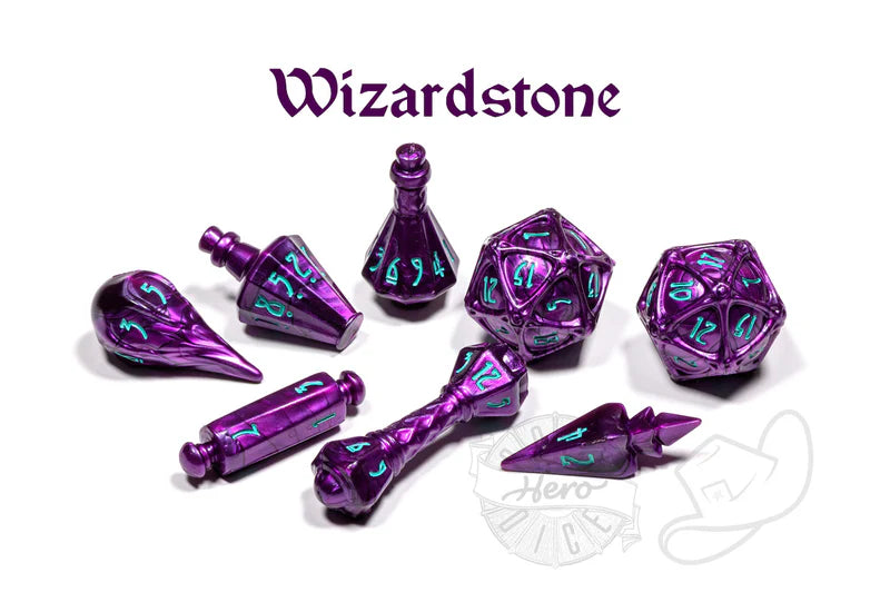 PolyHero Dice - The Wizard 8pc Dice Set