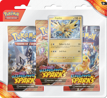 Pokémon TCG: Scarlet & Violet - Surging Sparks 3 Pack Blister Pack with Promo Card