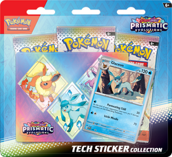 Pokémon TCG: Scarlet & Violet - Prismatic Evolutions 3 Pack Tech Sticker Collection