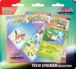 Pokémon TCG: Scarlet & Violet - Prismatic Evolutions 3 Pack Tech Sticker Collection