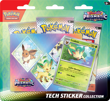 Pokémon TCG: Scarlet & Violet - Prismatic Evolutions 3 Pack Tech Sticker Collection