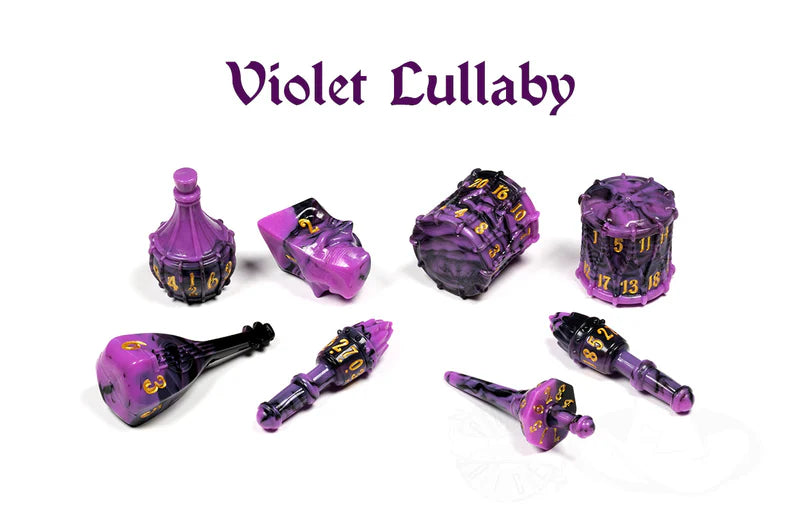 PolyHero Dice - The Bard 8pc Dice Set