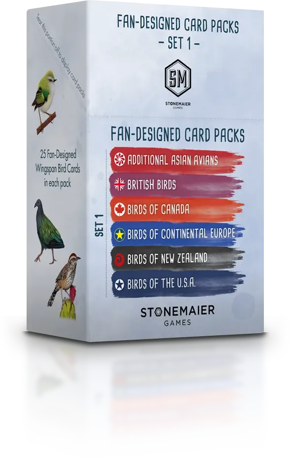 Wingspan: Fan-Designed Bird Packs - Set 1