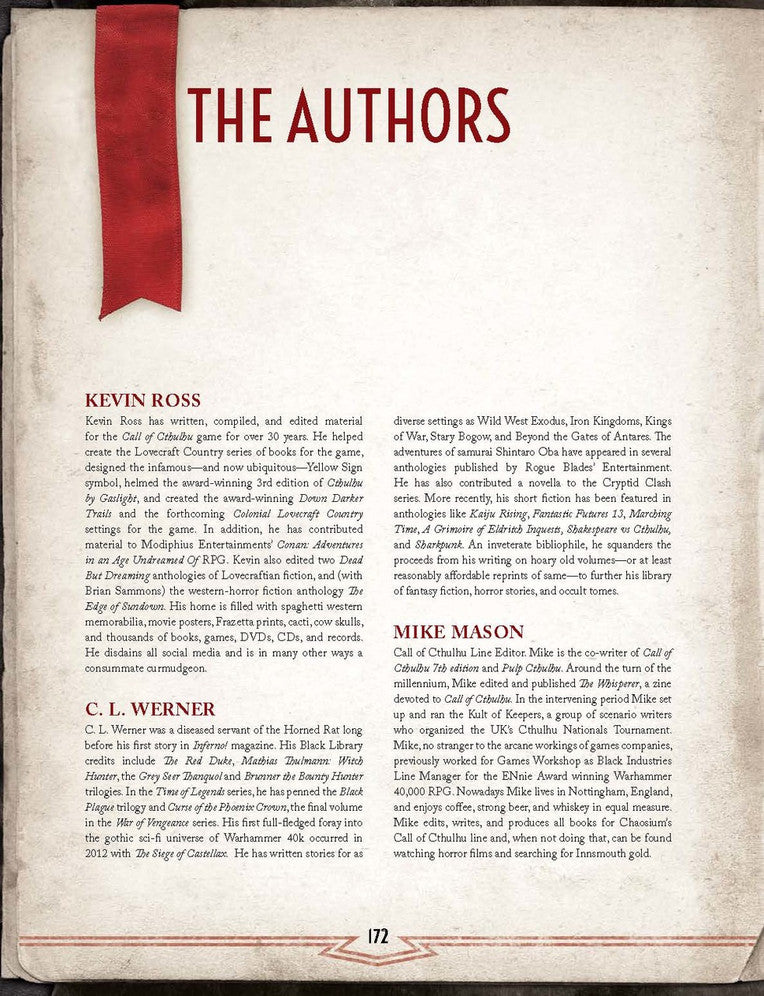 Call of Cthulhu - Shadows Over Stillwater (Hardcover)