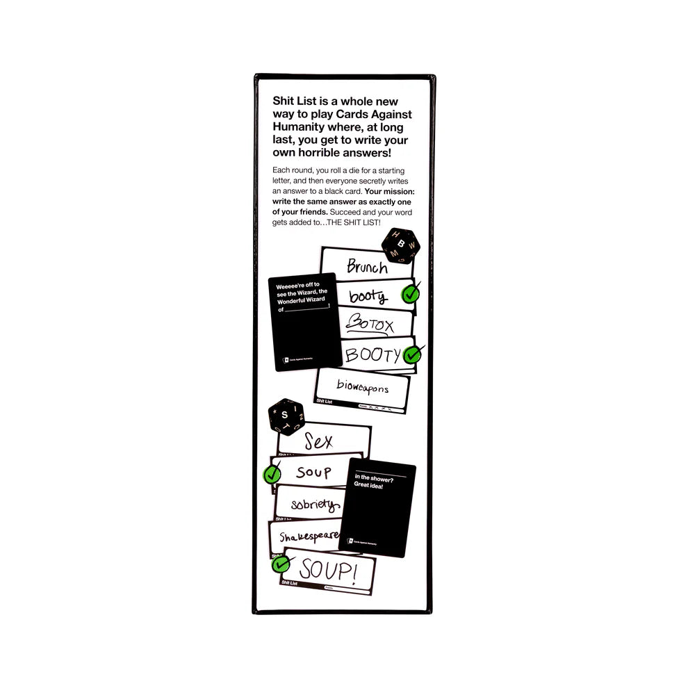 Cards Against Humanity: Shit List