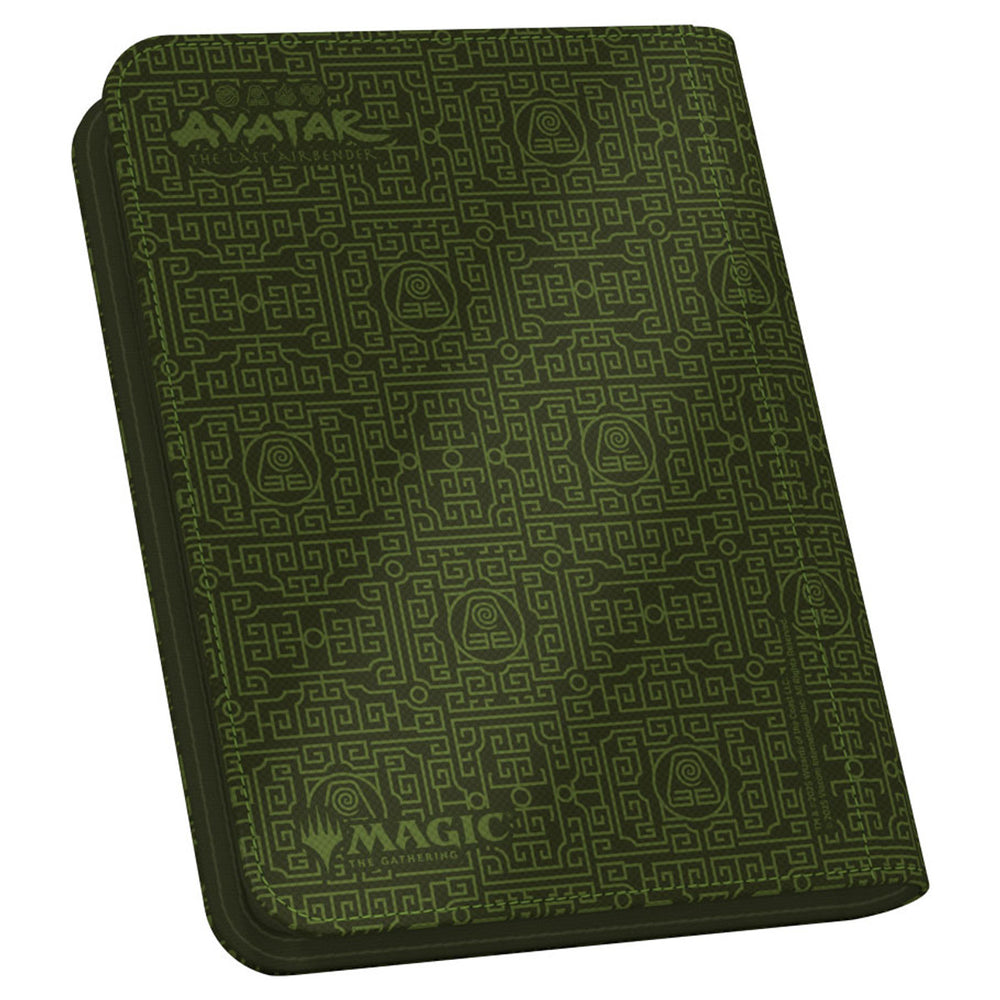 4-Pocket Zip Folio - Magic the Gathering: Avatar The Last Airbender - Green Mana Symbol