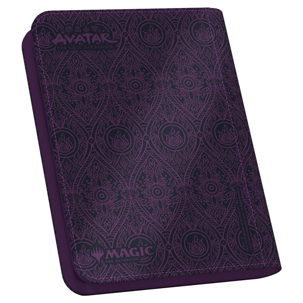 4-Pocket Zip Folio - Magic the Gathering: Avatar The Last Airbender - Black Mana Symbol