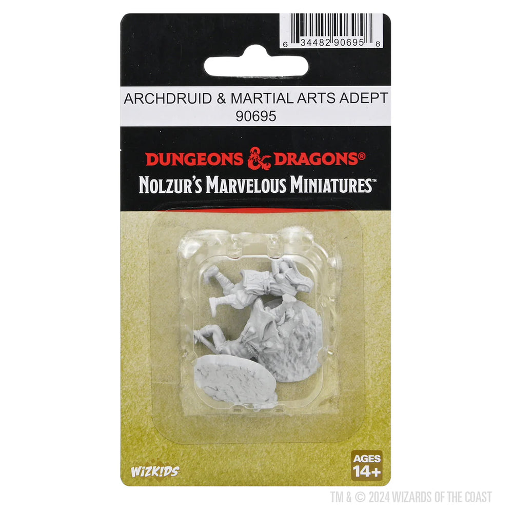 D&D Nolzur's Marvelous Miniatures: Archdruid & Martial Arts Adept (Male Elf)