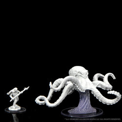 Critical Role Unpainted Miniatures: Ashari Waverider & Octopus