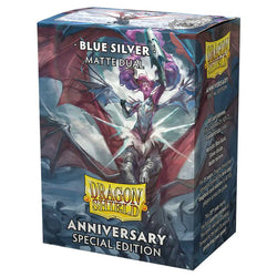 Deck Protector: Dragon Shield - Dual Matte: Cobalt & Silver (100)