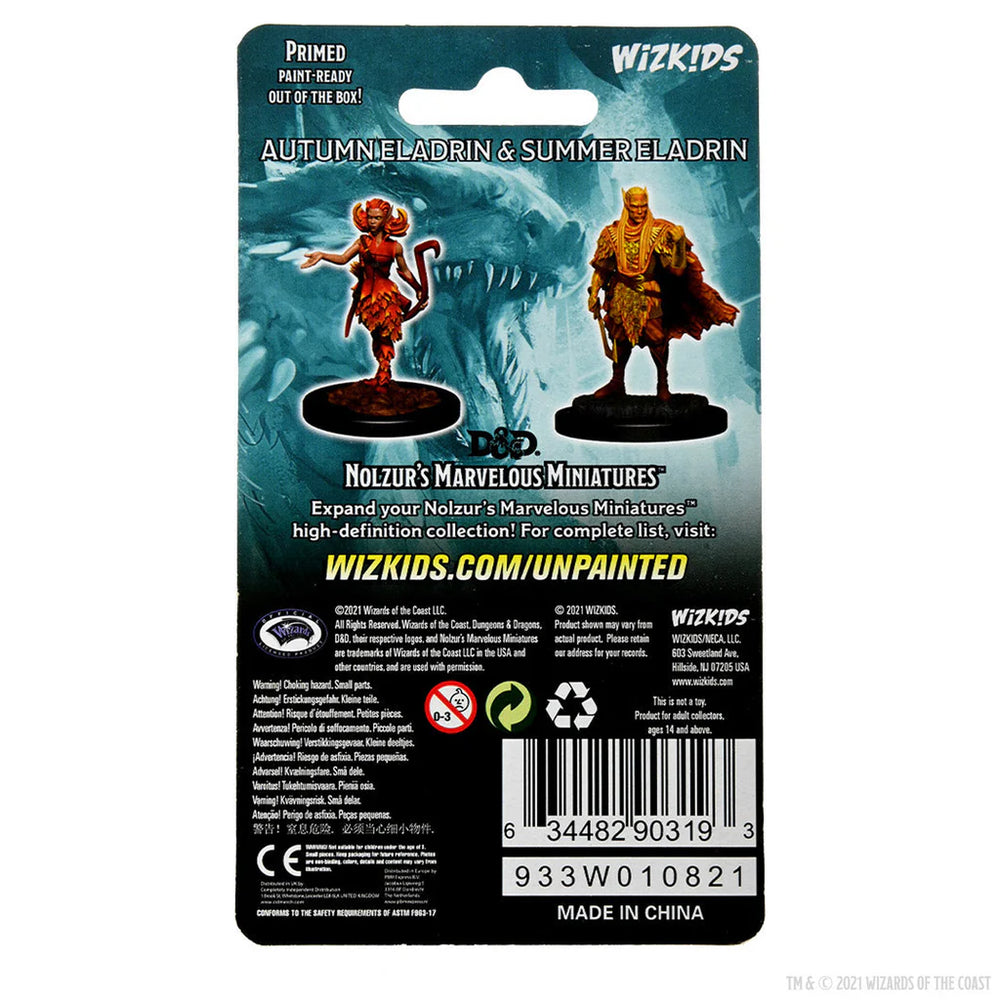 D&D Nolzur's Marvelous Miniatures: Autumn Eladrin (F) & Summer Eladrin (M)