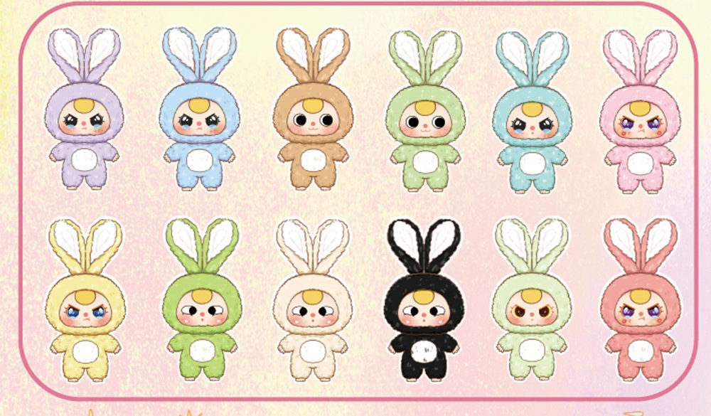 Baby Three - Macaron Cute Bunny Stuffed Blind Box