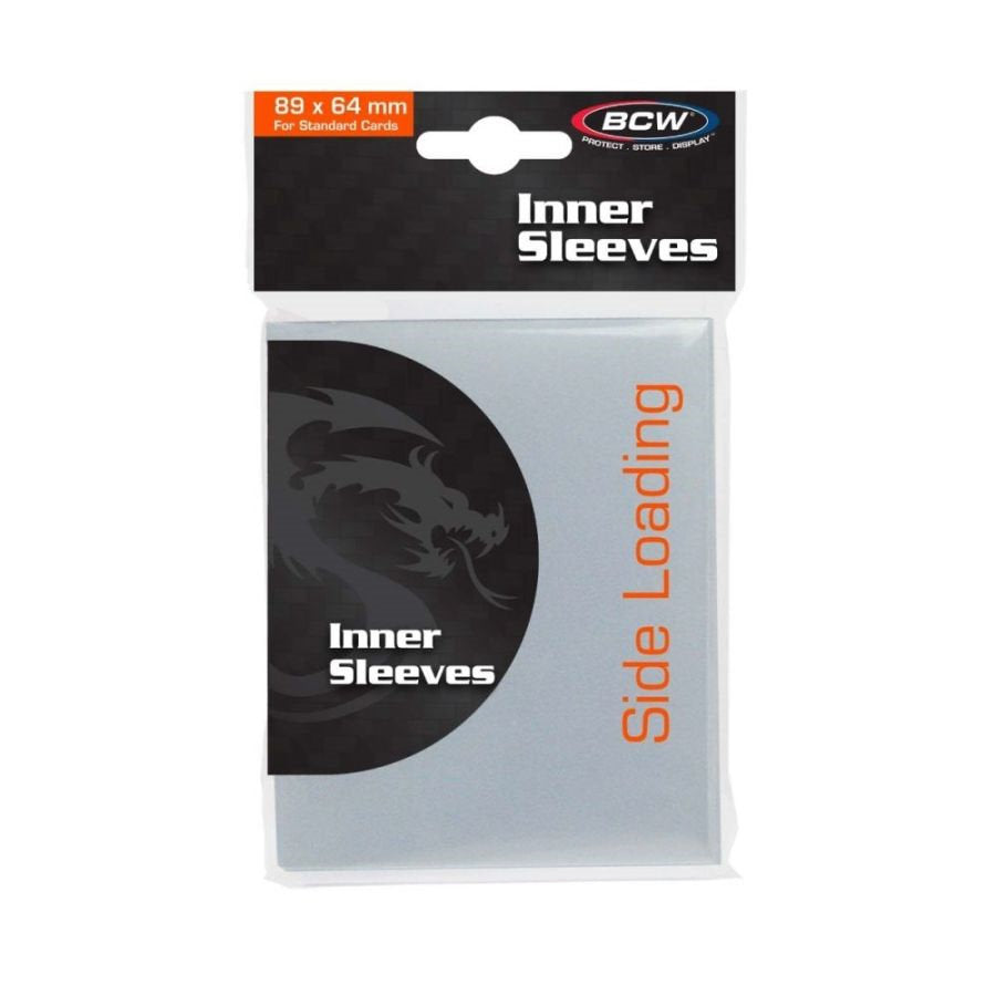 BCW SUPPLIES: SIDELOADING INNER SLEEVES 89 X 64MM (100CT)