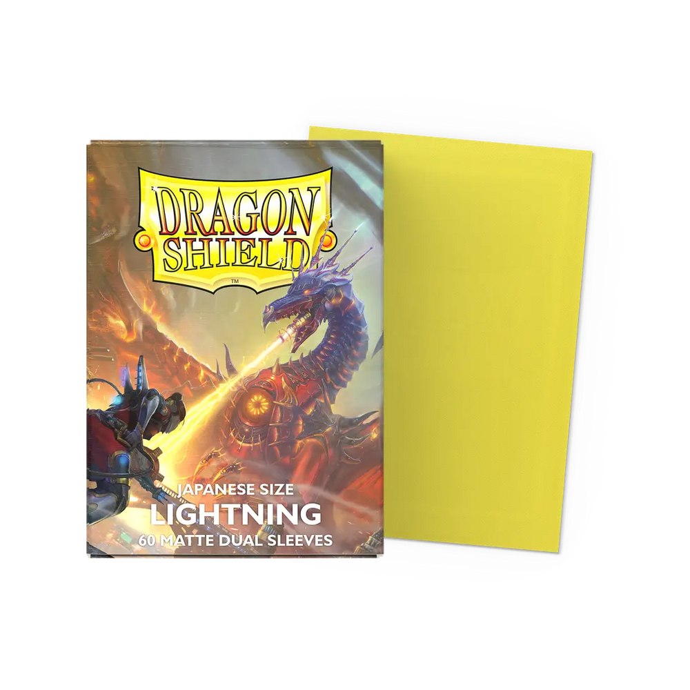 Deck Protector: Dragon Shield: Japanese: Dual Matte: Lightning (60)