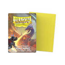 Deck Protector: Dragon Shield: Japanese: Dual Matte: Lightning (60)