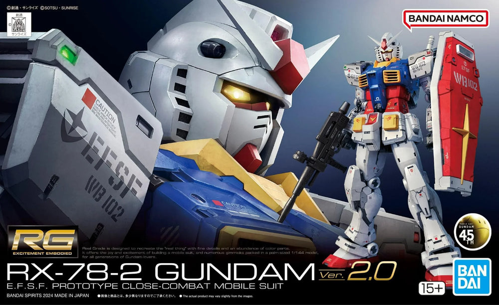 Gundam Model Kit - Real Grade (RG 1/144) - RX-78-2 Gundam Ver. 2.0