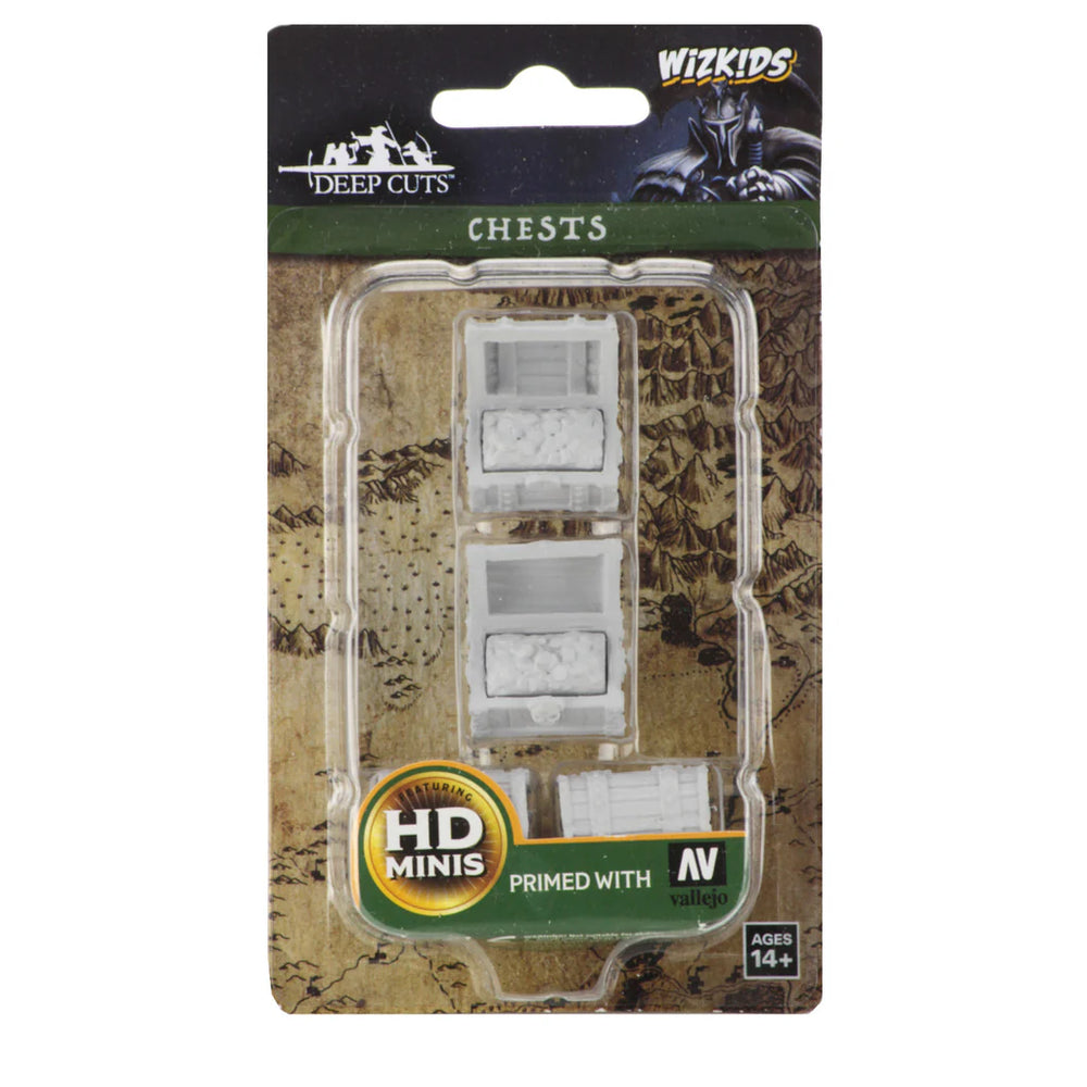 Wizkids Deep Cuts Unpainted Miniatures: Chests