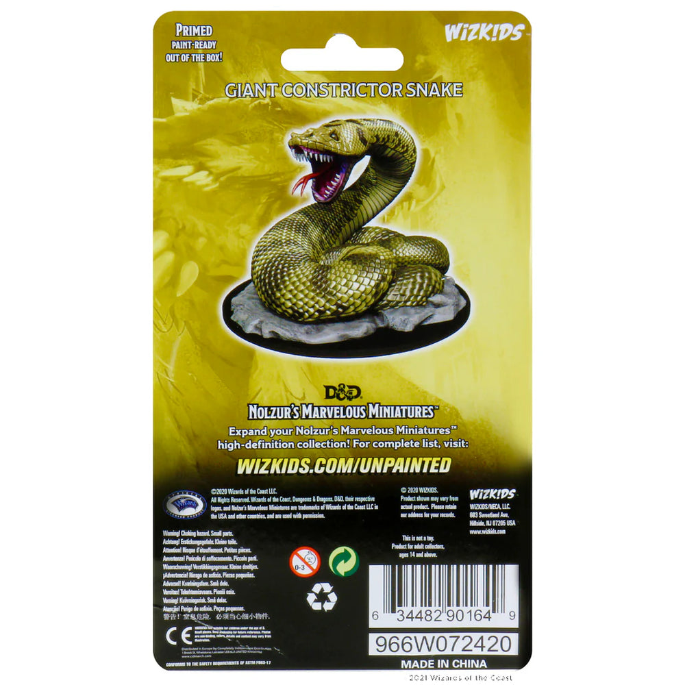 D&D Nolzur's Marvelous Miniatures: Giant Constrictor Snake
