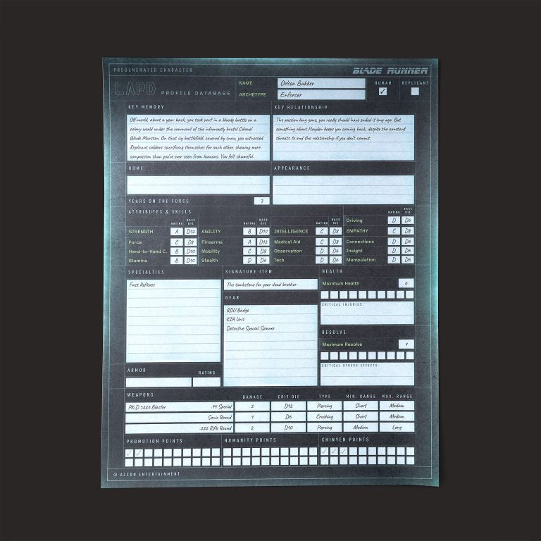 Blade Runner RPG Starter Set