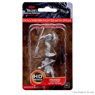 D&D Nolzur's Marvelous Miniatures: Dragonborn Male Fighter with Spear