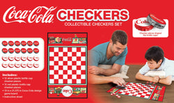 Coca-Cola Checkers Board Game