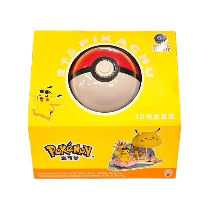Pokemon Scene Series Summer Pikachu Poke Ball Set